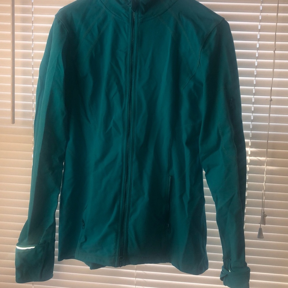 Blue running jacket